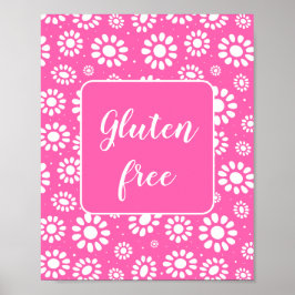 glutenfrei rosa Bläschen Poster