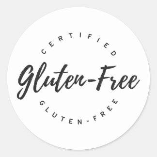 glutenfrei runder aufkleber