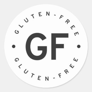 glutenfrei runder aufkleber