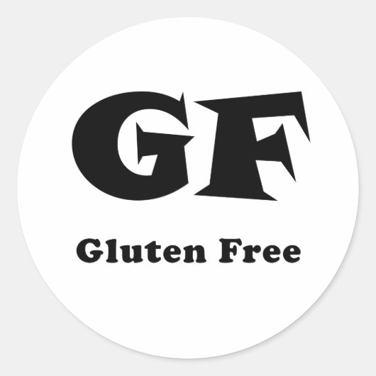 glutenfrei runder aufkleber (Vorderseite)