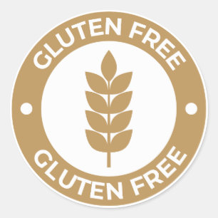 glutenfrei runder aufkleber