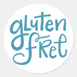 glutenfrei runder aufkleber