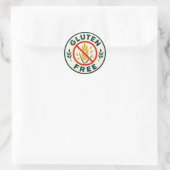 Glutenfrei runder aufkleber (Tasche)