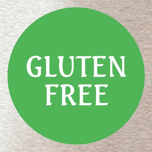 glutenfrei runder aufkleber