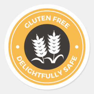 glutenfrei runder aufkleber