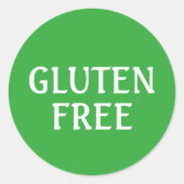 glutenfrei runder aufkleber (Vorderseite)