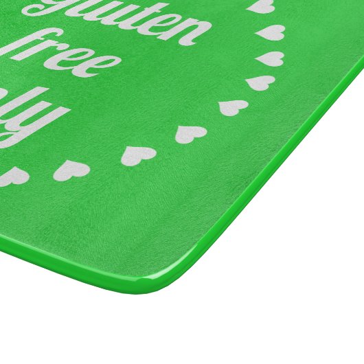 glutenfrei, stylish grün schneidebrett (Ecke)