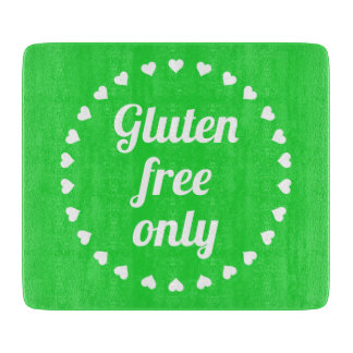 glutenfrei, stylish grün schneidebrett