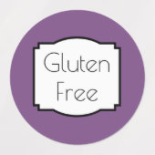 glutenfrei wasserdicht etiketten (Design 2)