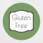glutenfrei wasserdicht etiketten (Design 1)