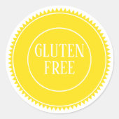 Glutenfreie Allergie Runder Aufkleber (Vorderseite)