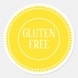 Glutenfreie Allergie Runder Aufkleber