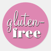 Glutenfreie Allergie Sicheres Kulinarisches Etiket Runder Aufkleber (Vorderseite)