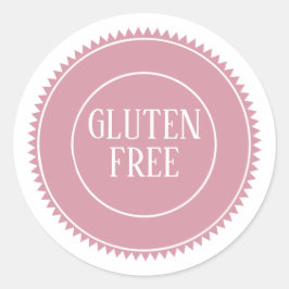 Glutenfreie Allergie Sicheres Vintages Fahrzeug Runder Aufkleber