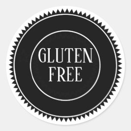 Glutenfreie Allergie Sicheres Vintages Fahrzeug Runder Aufkleber