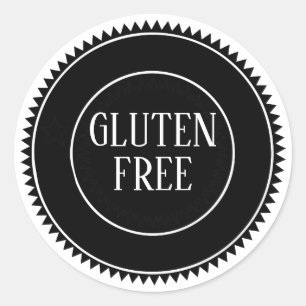 Glutenfreie Allergie Sicheres Vintages Fahrzeug Runder Aufkleber