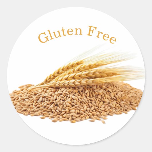 Glutenfreie Aufkleber (Vorderseite)