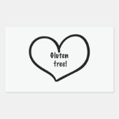 glutenfreie Aufkleber (Vorderseite)