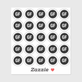 Glutenfreie Aufkleber für Mahlzeiten