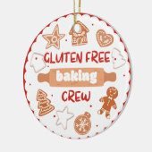 Glutenfreie Backcrew Keramik Ornament (Links)