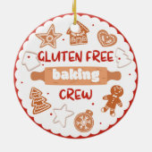 Glutenfreie Backcrew Keramik Ornament (Hinten)