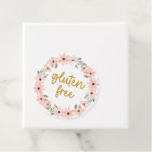 Glutenfreie Blumenaufkleber Geschenkanhänger (Beispiel)