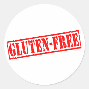 Glutenfreie Briefmarke Runder Aufkleber