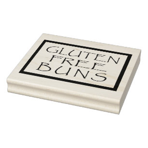 Glutenfreie Brötchen Design Gummistempel