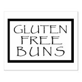 glutenfreie Buben Design Gummi Briefmarke Gummistempel (Prägung)