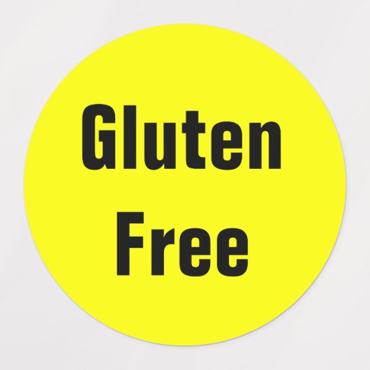 Glutenfreie Celiac Food Restaurant School Etiketten (Design 2)