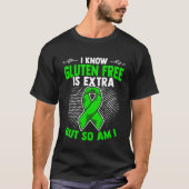 Glutenfreie Celiac Warrior Celiac Disease Awarenes T-Shirt (Vorderseite)