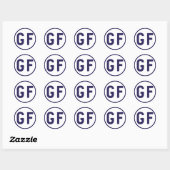 glutenfreie GF Circle Shaper Stickers (Blatt)