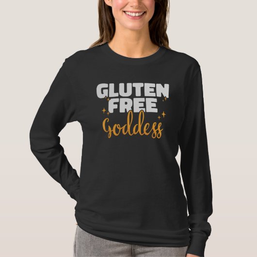 Glutenfreie Göttin Celiac Disease Awareness T-Shirt (Vorderseite)