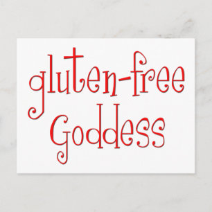 Glutenfreie Göttin Postkarte