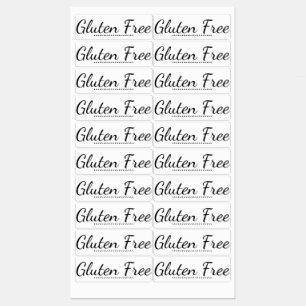 Glutenfreie Küchensiegel Bereitstellung von Etik Etiketten