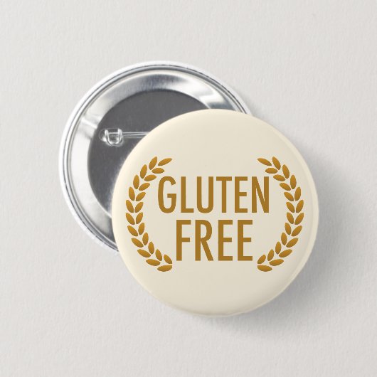 Glutenfreie Lebensmittelallergiewarnung Button (Vorne & Hinten)