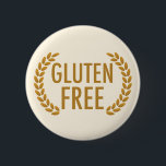 Glutenfreie Lebensmittelallergiewarnung Button<br><div class="desc">Dieser glutenfreie Knopf enthält zwei Weizenstähle, die an die Worte Glutenfrei grenzen. Ideal, um den Rucksack oder den Lunchsack eines Kindes mit Zöliakie anzuziehen. Bringen Sie dem Lehrer in der Schule und in der Cafeteria-Monitoren und dem Personal das Bewusstsein, indem Sie in der Schule eine klare, leicht lesbare, glutenfreie Warnmeldung...</div>