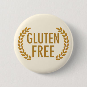 Glutenfreie Lebensmittelallergiewarnung Button