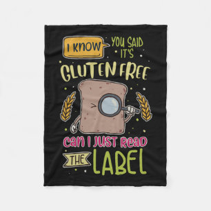 Glutenfreie Lebensweise Celiac-Krankheit Fleecedecke