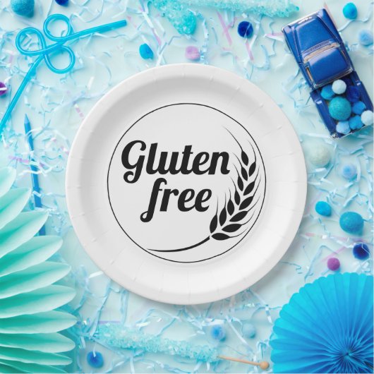 Glutenfreie Meldung Pappteller (Party)
