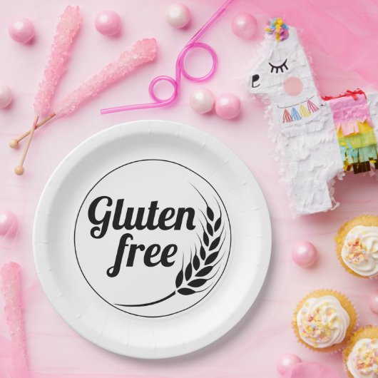 Glutenfreie Meldung Pappteller (Party)