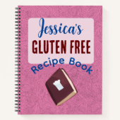 Glutenfreie Rezeptideen Zöliakie-Food-Planer Notizblock (Vorderseite)