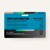 Glutenfreie Speisekarte Ausweis (Rückseite)