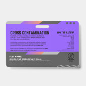 Glutenfreie Speisekarte Ausweis (Back)