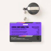 Glutenfreie Speisekarte Ausweis (Rückseite mit Rechteck)