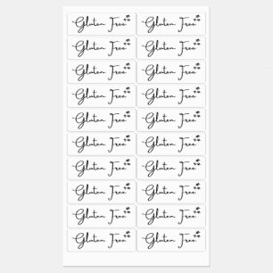 Glutenfreie {Sterne}-Etiketten   Küchen- und Zuhau Etiketten