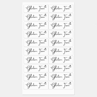 Glutenfreie {Sterne}-Etiketten | Küchen- und Zuhau Etiketten