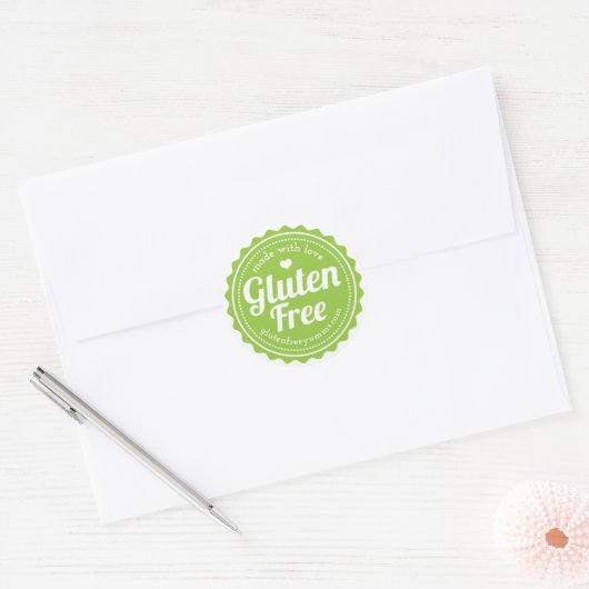 Glutenfreie Sticker — hergestellt aus Liebe (Umschlag)