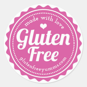 Glutenfreie Sticker — hergestellt aus Liebe