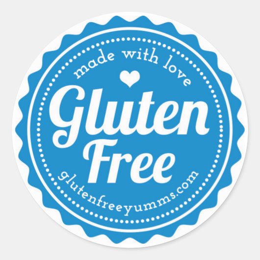 Glutenfreie Sticker — hergestellt aus Liebe (Vorderseite)